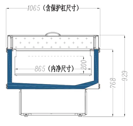 Plug-in double temperature combined island freezer with independent cooling zones and industrial-grade construction - XCCold Series