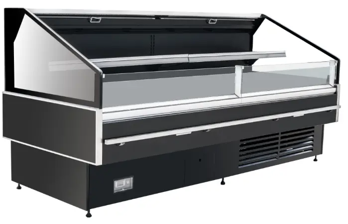 Remote luxury fresh meat showcase counter for high-end supermarkets - XCCold commercial refrigeration