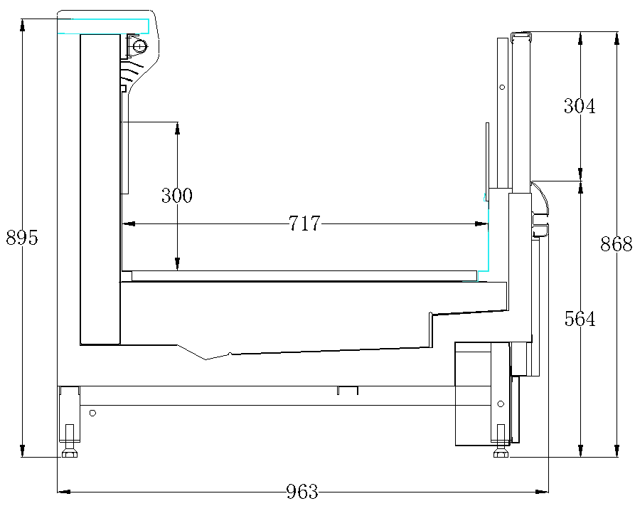Remote single-sided air outlet island freezer with high-efficiency cooling and industrial-grade construction - XCCold Series