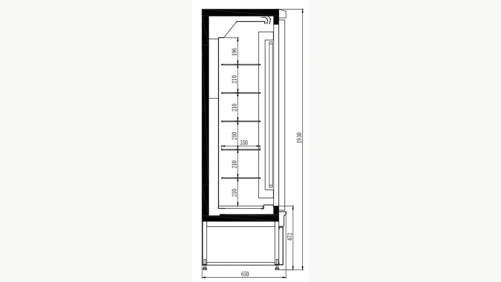 Bottom compressor and cabinet section reference for RFQ structure review