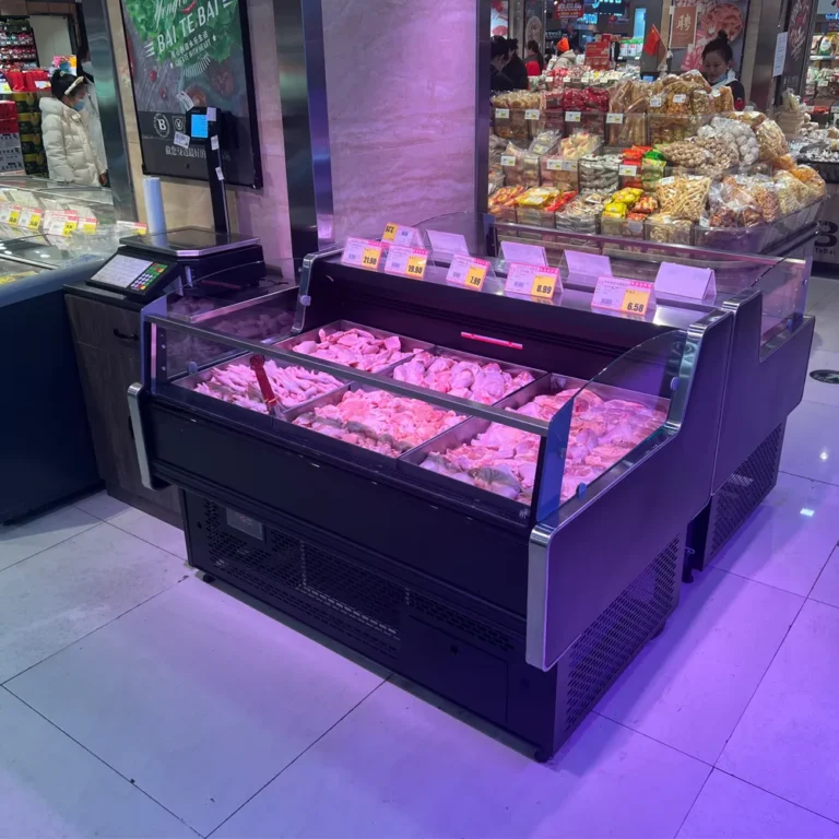 commercial-remote-open-top-meat-refrigerator-pork