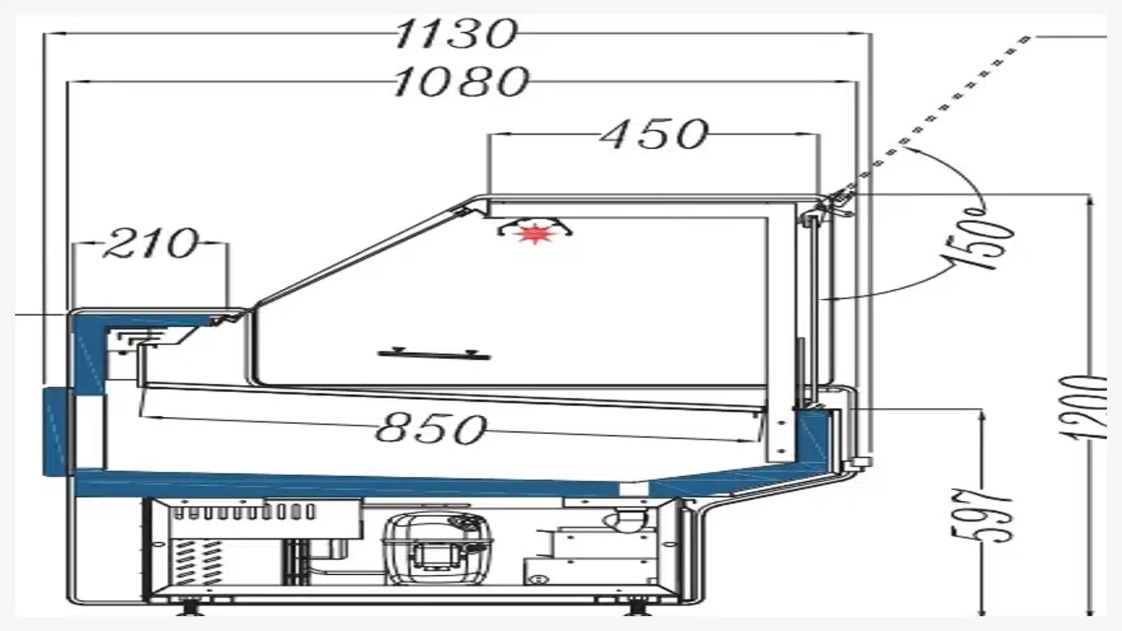 Dairy chiller shelf layout