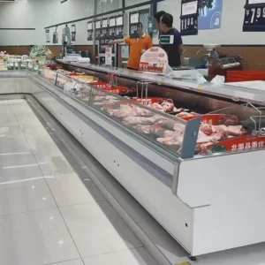 Energy-efficient remote open top meat cabinet with sustainable cooling technology - XCCold Series