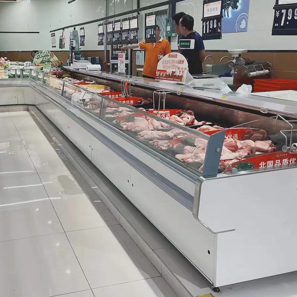 Energy-efficient remote open top meat cabinet with sustainable cooling technology - XCCold Series