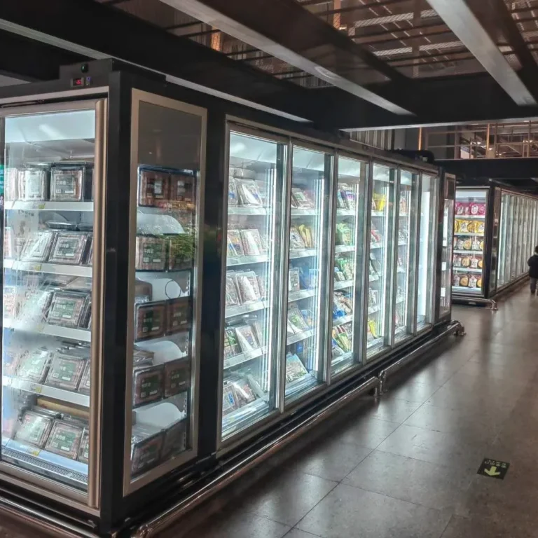 flat-top-remote-glass-door-refrigeration-unit