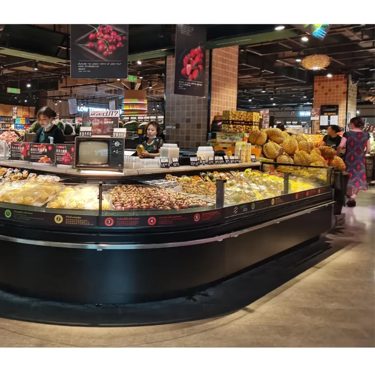 horizontal-open-top-straight-glass-meat-fridge-pork