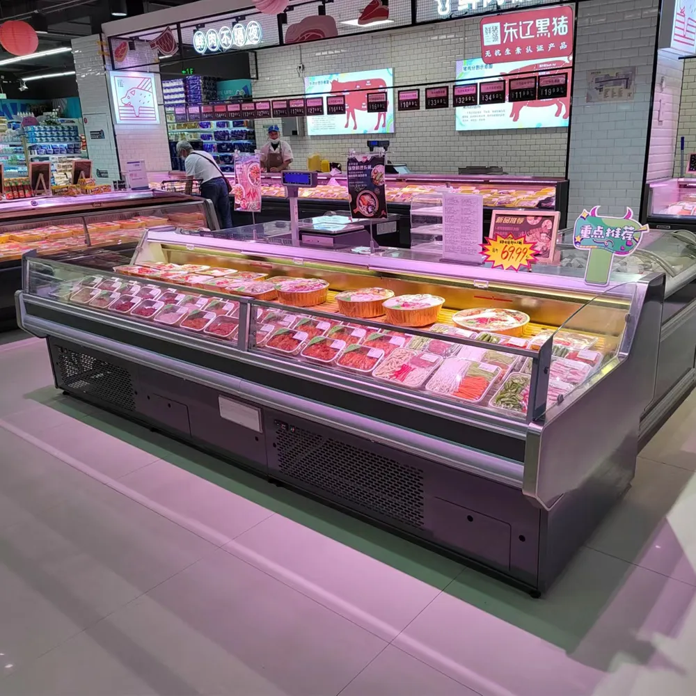 图片 SEO 信息完善 1. 替代文本 (Alt Text) Plug-in fresh meat open top cooler with -1 to 5C precision cooling - XCCold Industrial Series