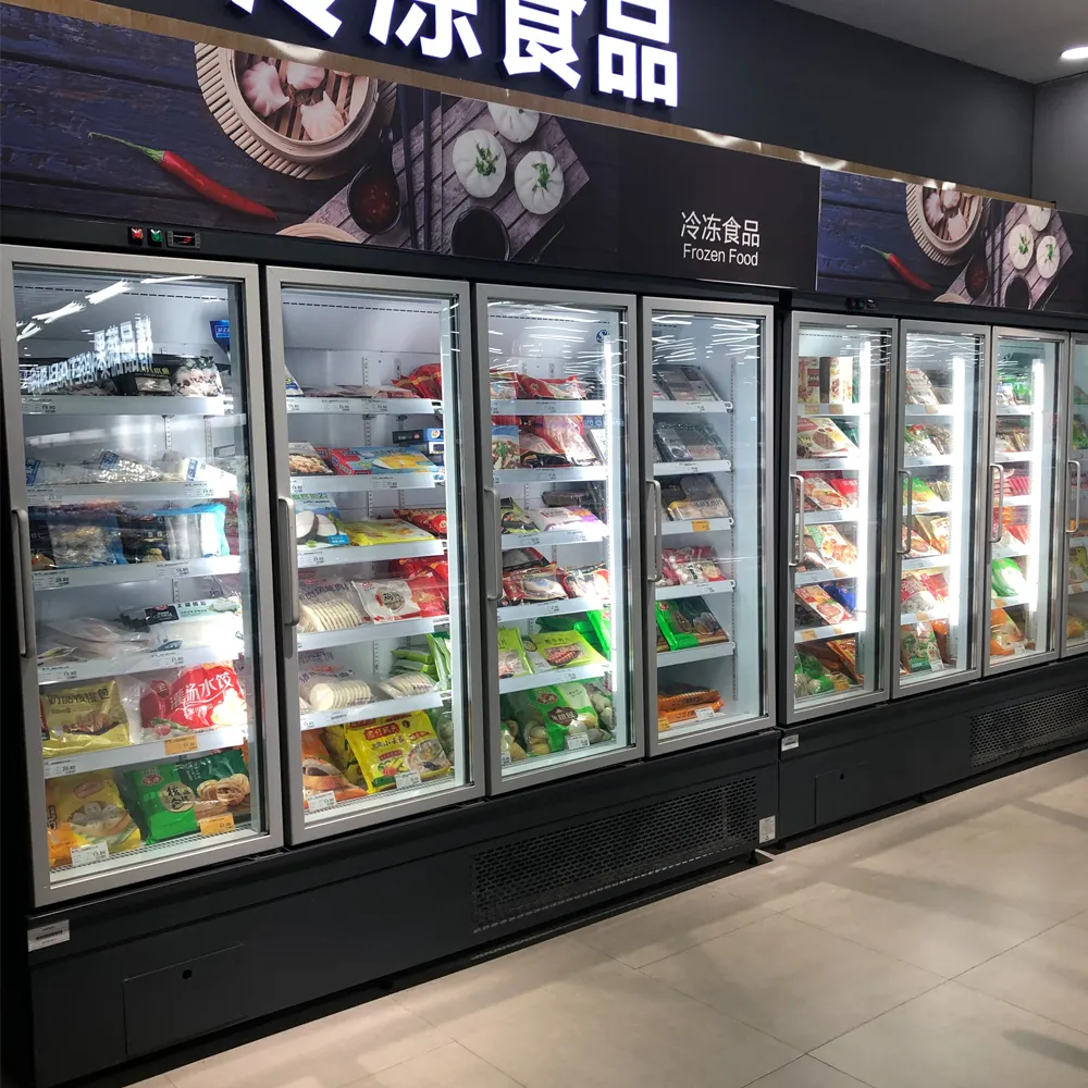 Professional plug-in glass door chiller with bottom-mounted compressor and precision 0 to 5°C industrial-grade cooling system - XCCold Series