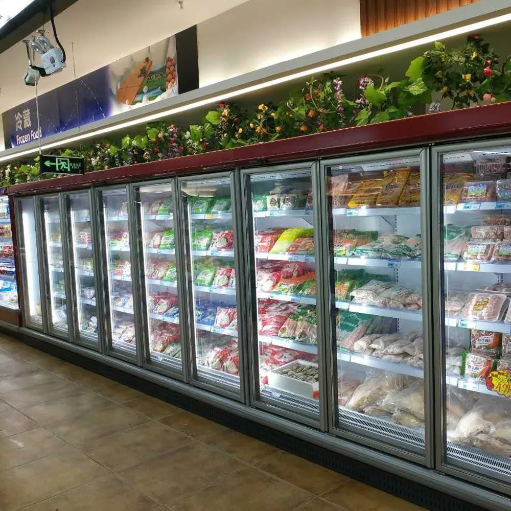 Detailed technical specifications for Remote Upright Glass Door Freezer featuring -18°C deep-freeze stability and modular industrial architecture - XCCold Series