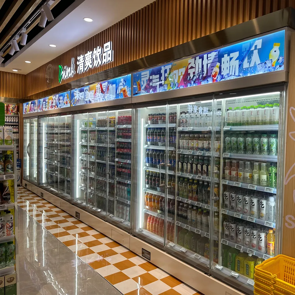 Self-contained upright plug-in glass door freezer with integrated heavy-duty compressor and precision -18 to -22°C industrial cooling - XCCold Series