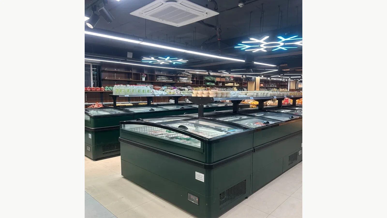 Plug-in standard combined island freezer with sliding lids from the exact current product page
